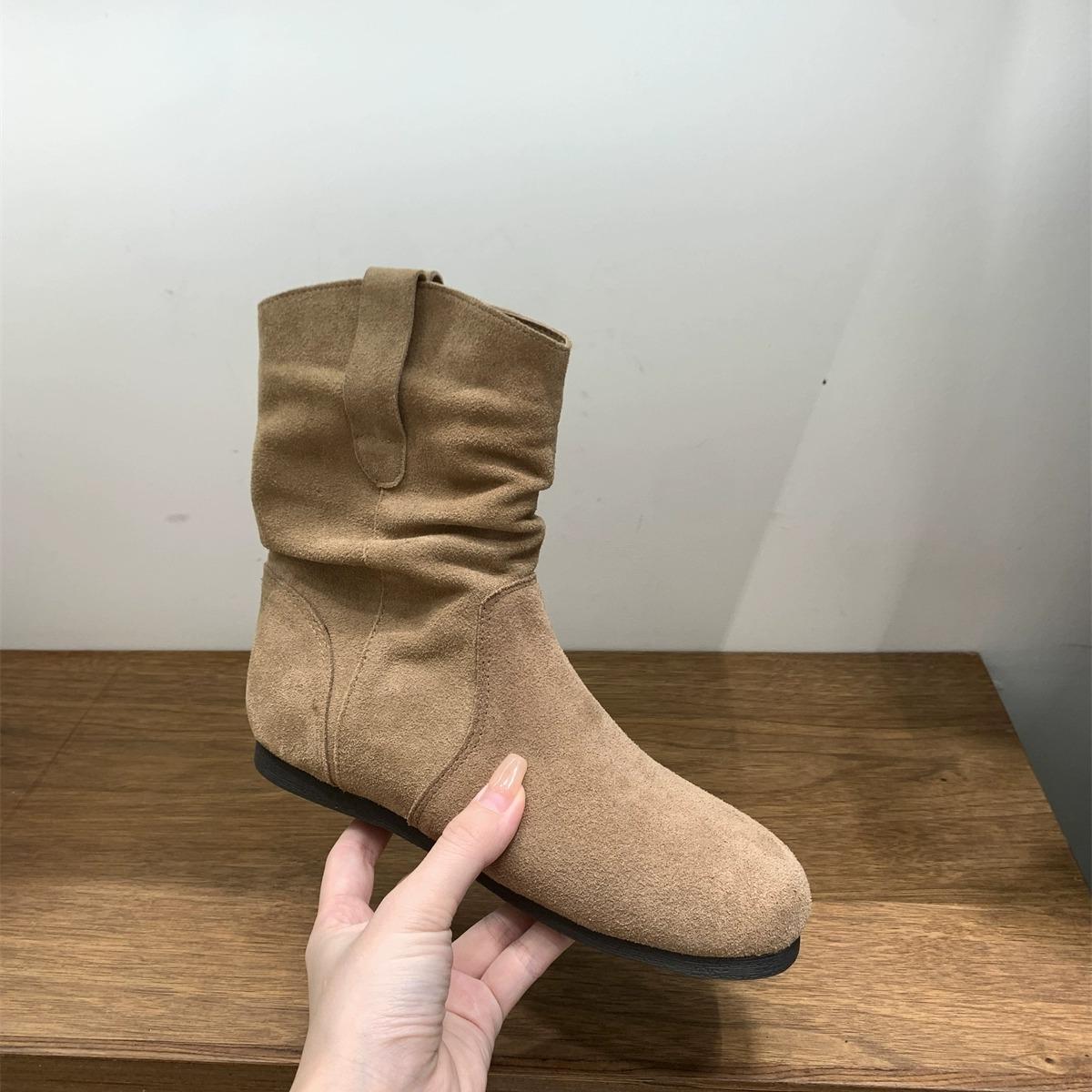 

Ботинки Martin на плоской подошве, женская обувь 2025 года, новые весенние и осенне-зимние ретро-сапоги, тонкие, короткие, сапоги 39