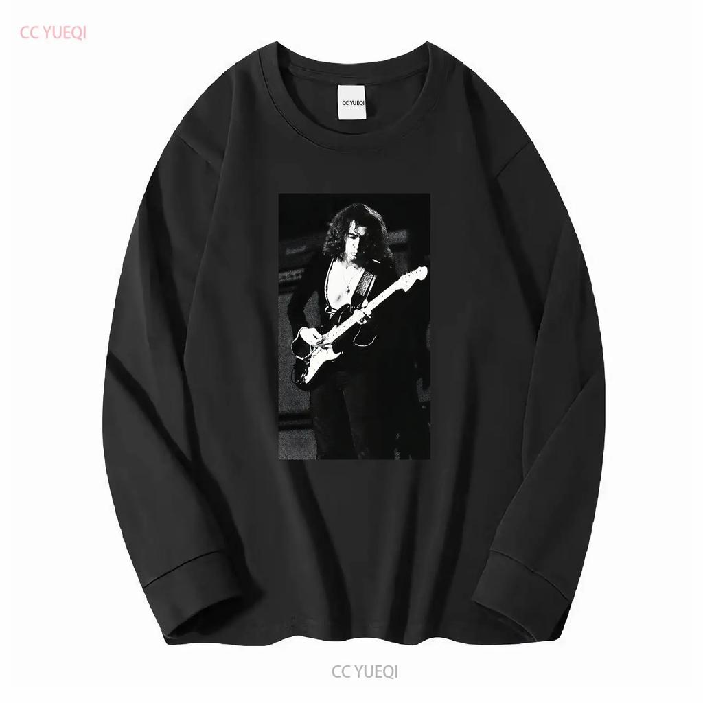 Ritchie Blackmore Live T Shirt Vintage S 3XL long or short sleeves vintage Washed fashion graphic streetwear Stretched