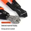 8-Inch Mini Bolt Cutters: Compact Steel Wire Pliers with Labor-Saving Design