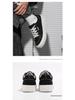 Men's 2025 Spring Black Canvas Thick-Soled Sneakers - Casual & Versatile for Students and Couples