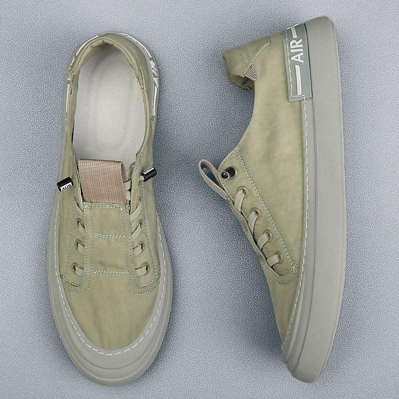 Модные летние мужские кроссовки из легкой шелковой ткани Ice — фото 4