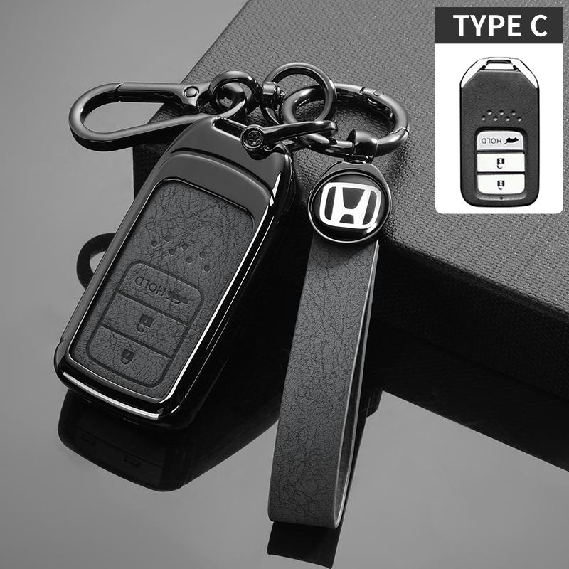 Car Key Case Cover Protection Shell For Honda Civic CRV HRV Accord Pilot Fit Freed Vezel Odyssey 2018-2022 EX EXL Smart Keyless