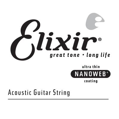 Elixir NANOWEB Phosphor Bronze Acoustic Guitar .035 Strings, #14135