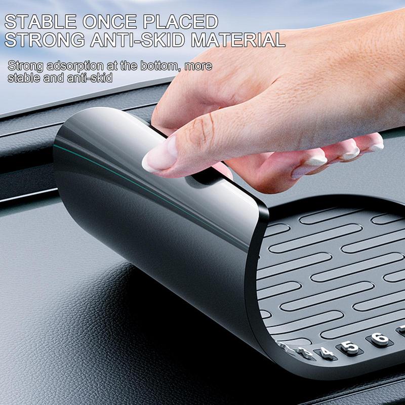 Car Anti-Slip Mat Dashboard Mat For Accessories Multi-functional Mat Non-Slip With Temporary Parking Number For Phones