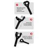 Car Modification Trailer Hook Arm Tiger Head Rogue Hook Adapter Trailer Square Mouth Seat Towing Hook Battle Axe Hook Rear of Th