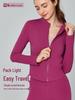 European & American Slim Fit Yoga Wear: Women's Long-Sleeve Zipper Cardigan for Autumn & Winter Running and Fitness.