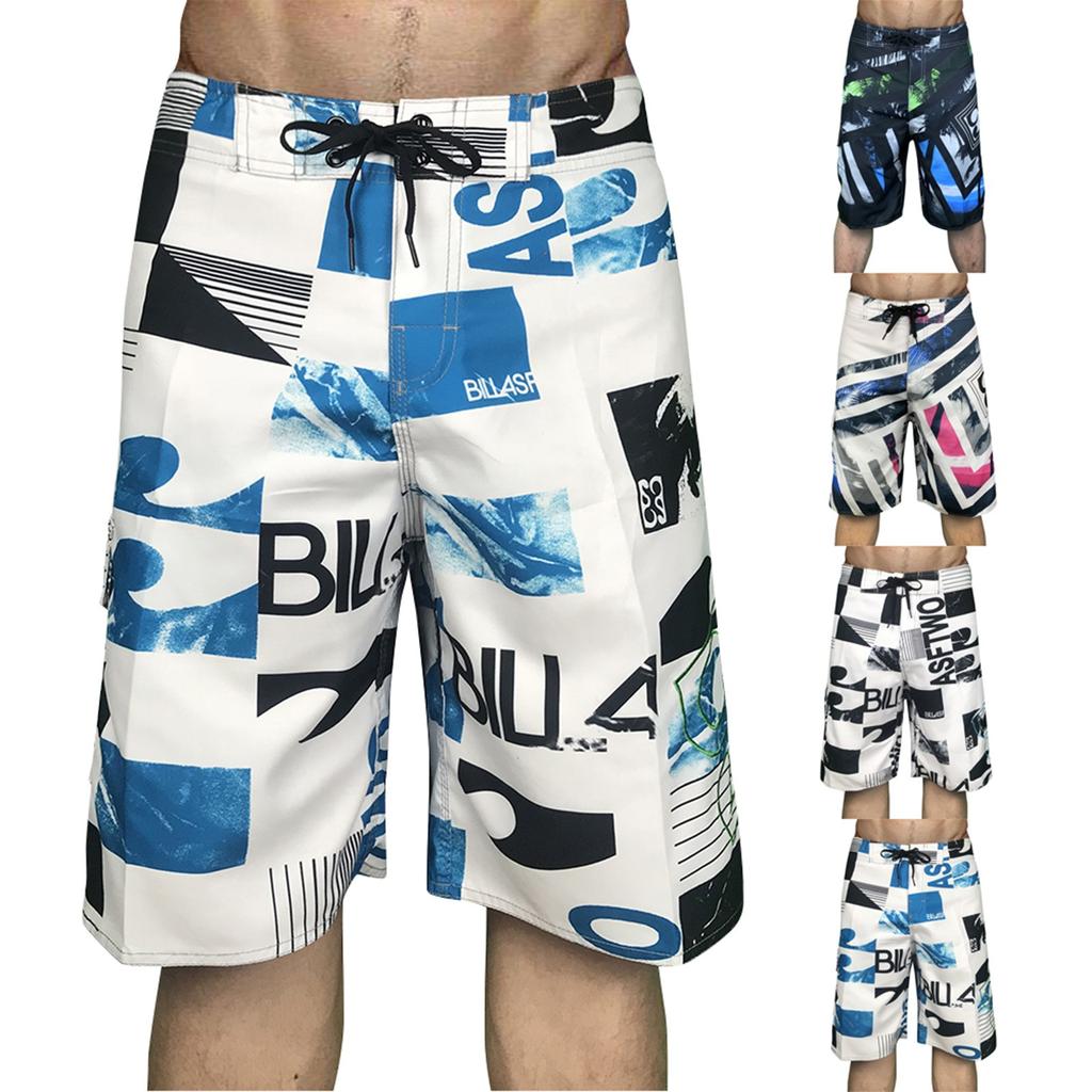 Men's Summer Casual Fitness Sports Loose Breathable Quick-drying Drawstring Beach Pants Men's Shorts