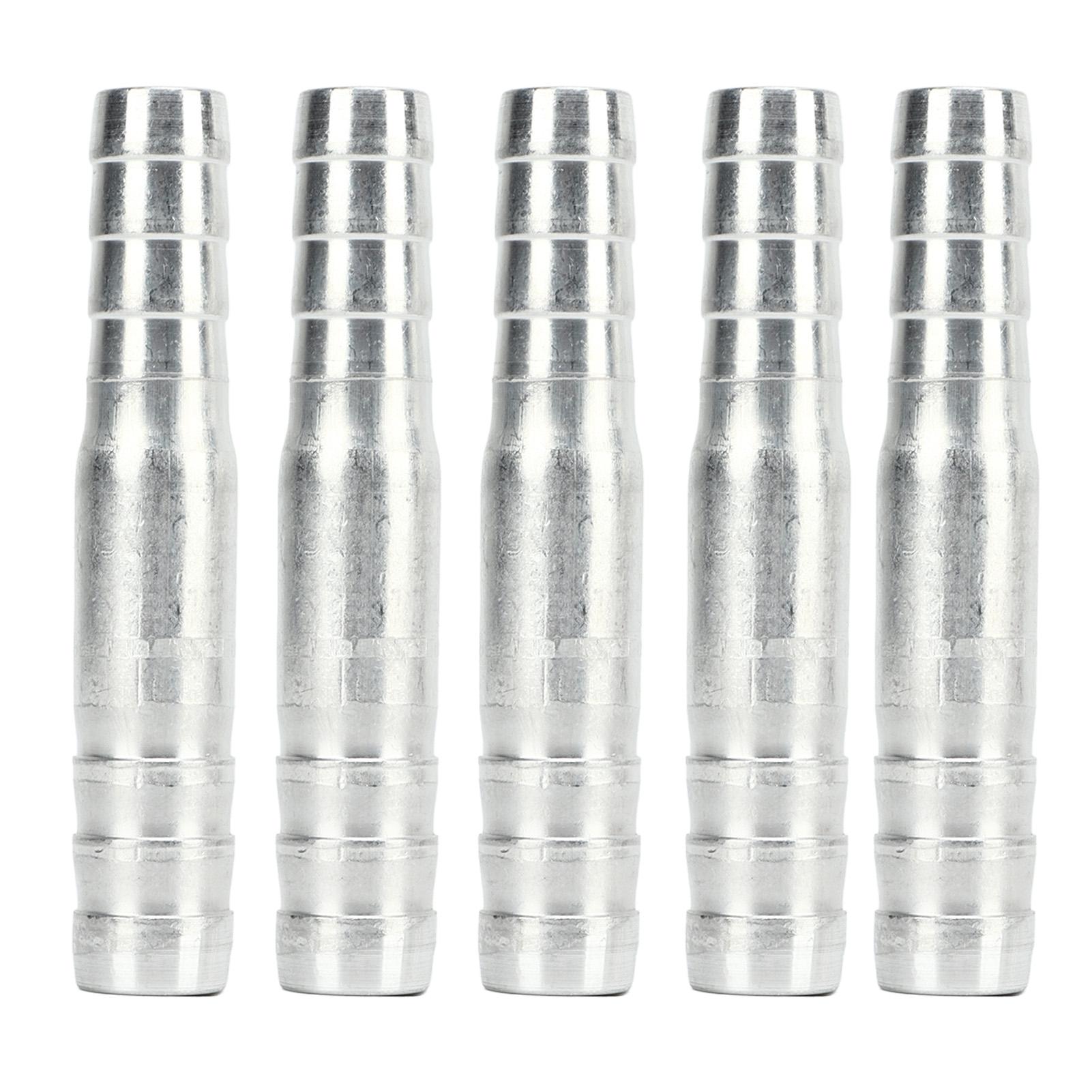 

50 Pcs Air Conditioning Hose Barb Fitting Aluminum Pipe Connector Universal Fit for Car Truck Engineering Modification