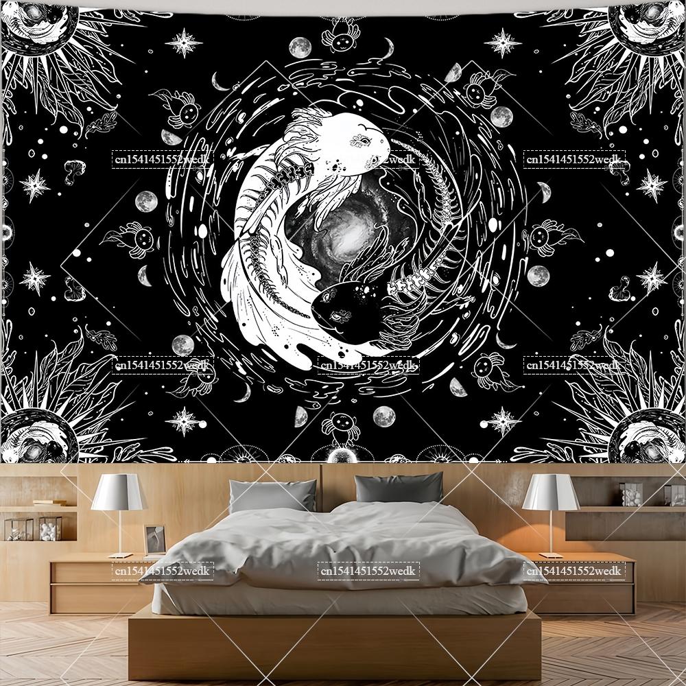 Japanese Koi Fish Tapestry The Kanagawa Great Wave Tapestrys Aesthetic Room Decoration Sakura Tapestries Wall Art Posters