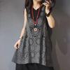Women's Long Crochet Khaki Vest - Retro Loose Summer Waistcoat