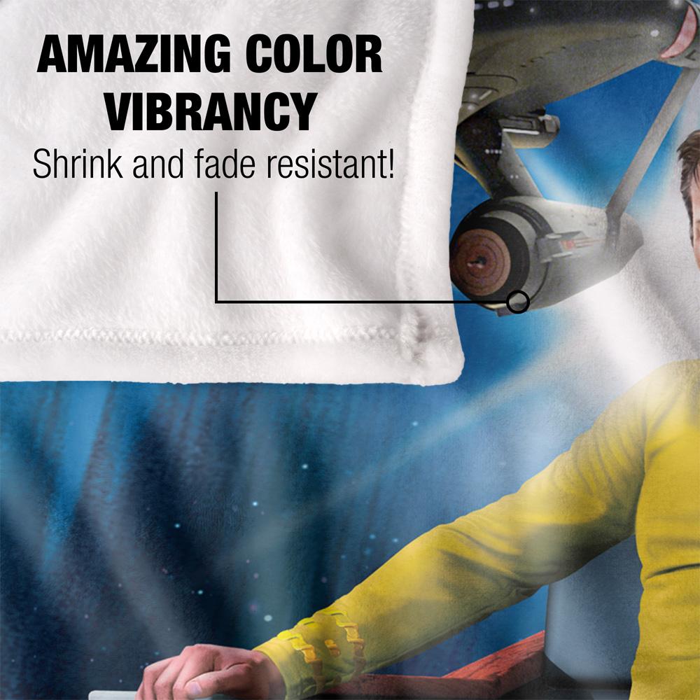 Star Trek CaptainÂ´s Chair Silky Supersoft Blanket