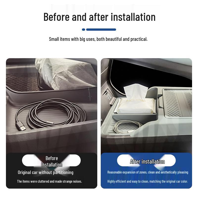 Silicone Storage Box for 2025 Roewe D6 (Excludes Premium Edition) - Center Console Interior Mod.