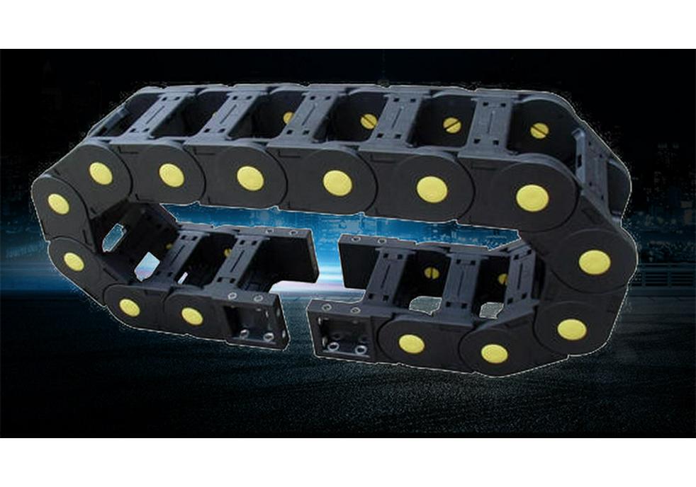 Fully Enclosed Reinforced Nylon Cable Management Chain for Engraving Machines