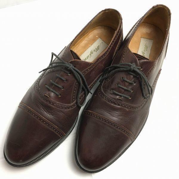 80s90s Vintage MEZLAN FLORENCE Model Cap Toe Business Shoes Brown Size 10.5M 28.028.5(USED)