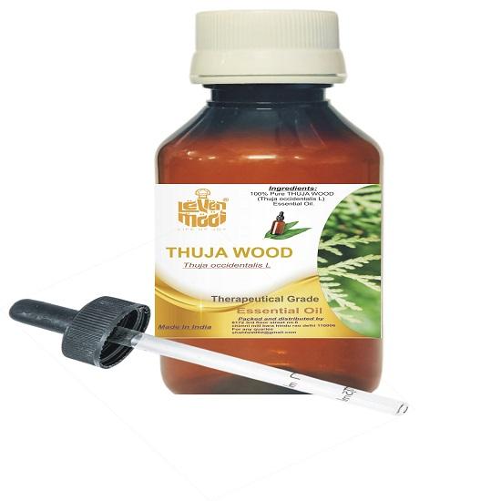 

Levenmooi THUJA WOOD (Thuja Occidentalis L) Pure & Natural Therapeutic Grade Essential Oil Plastic with Dropper 10ml