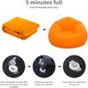 Lazy Inflatable Sofa Chairs Indoor Bedroom Lounge Bean Bag Chair Inflatable Sofa Portable Folding For Outdoor Camping Chair