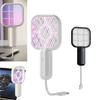 Electric Shock USB Mosquito Swatter UV Light Fly Bug Zapper Physical Mosquito Trap Racket  Picnic
