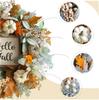 Thanksgiving Christmas Wall Decoration Wreath Frost Leaf Pumpkin Autumn Color Wreath Pendant Maple Leaf Asia