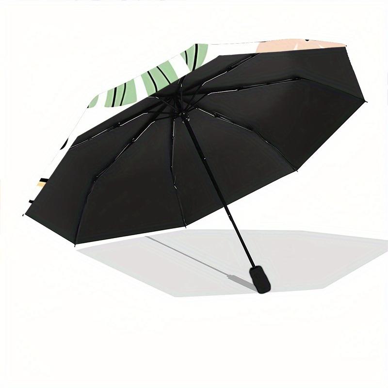 1pc Tropical Birds Automatic Open/close, All-Season Portable Folding Umbrella, Travel, Everyday, Formal Events116