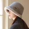Winter Hat Women's Velvet Thickened Burr Bucket Hat Warm Bag Head Ear Protection Fashion Basin Hat