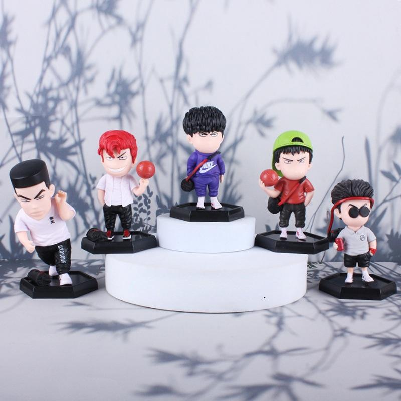 Anime Slam Dunk Q Edition Tide Brand Travel Model Figure Cartoon Desk Decor Ornament Gift