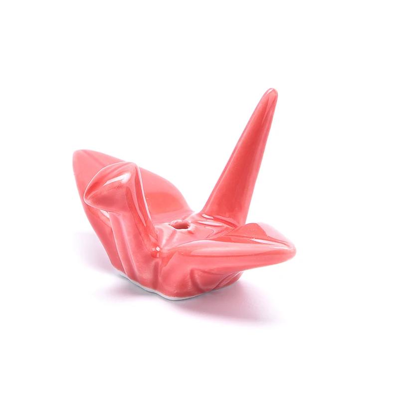 Colorful Thousand Paper Cranes Incense Stick Holder Japanese Retro Pattern Incense Base Tea Ceremony Accessories Home Decoration