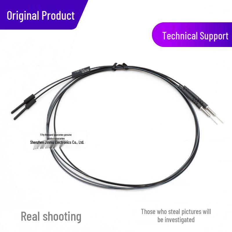 RIKO PTD-310-I Through-Beam M3 Fiber Optic Sensor, 10mm Tube, 1m Cable