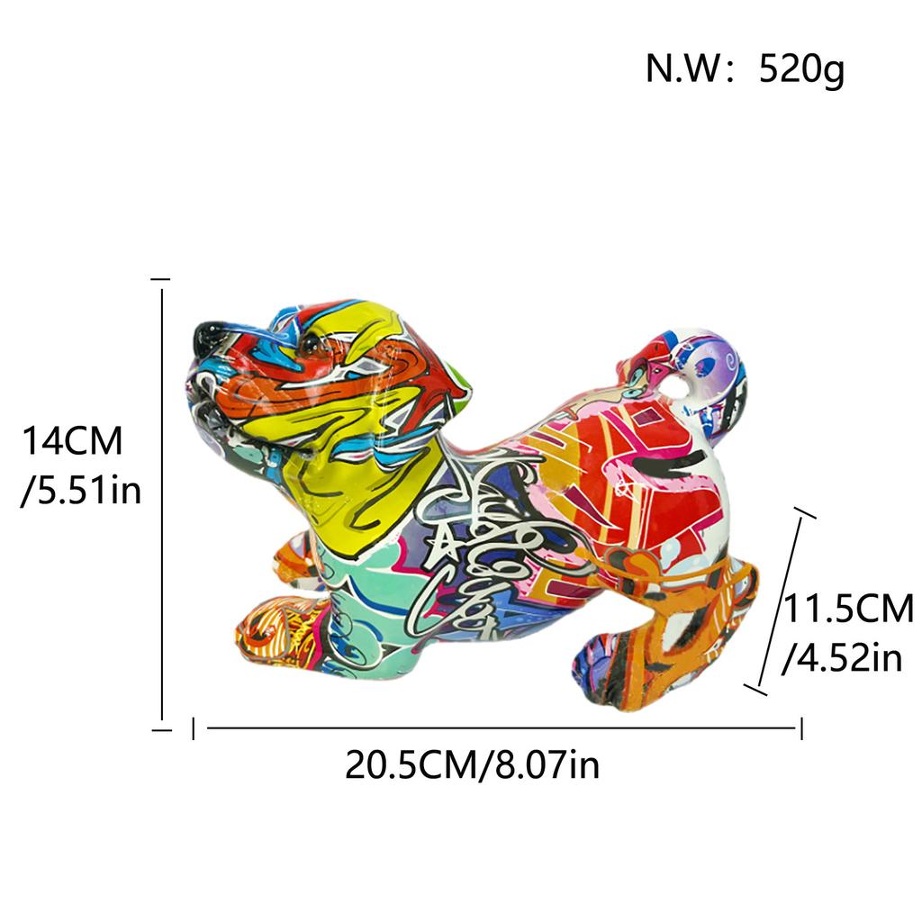 Sitzender Hund Wohnzimmer Weinschrank Handwerksdekoration Heim Desktop Büro Ornament Dekoration Geschenk