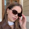 Małe kwadratowe okulary przeciwsłoneczne z soczewkami UV400, lekkie, unisex, markowe designerskie okulary przeciwsłoneczne do jazdy, na zewnątrz