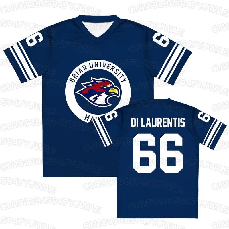 Hengyuan48 Heren Dames Graham 44 Tucker 46 T-shirt Cosplay Korte Mouw T-shirt Top Buiten de Campus Briar University Hockey Jersey M