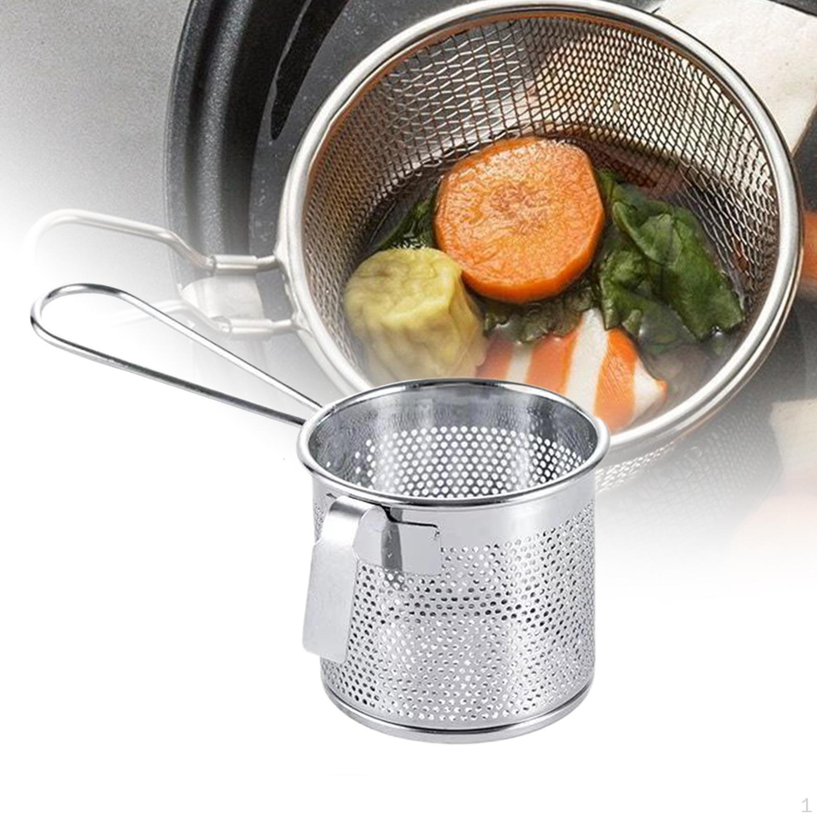 Stainless Steel Pasta Colander Set for Home Cooking 8x7cm