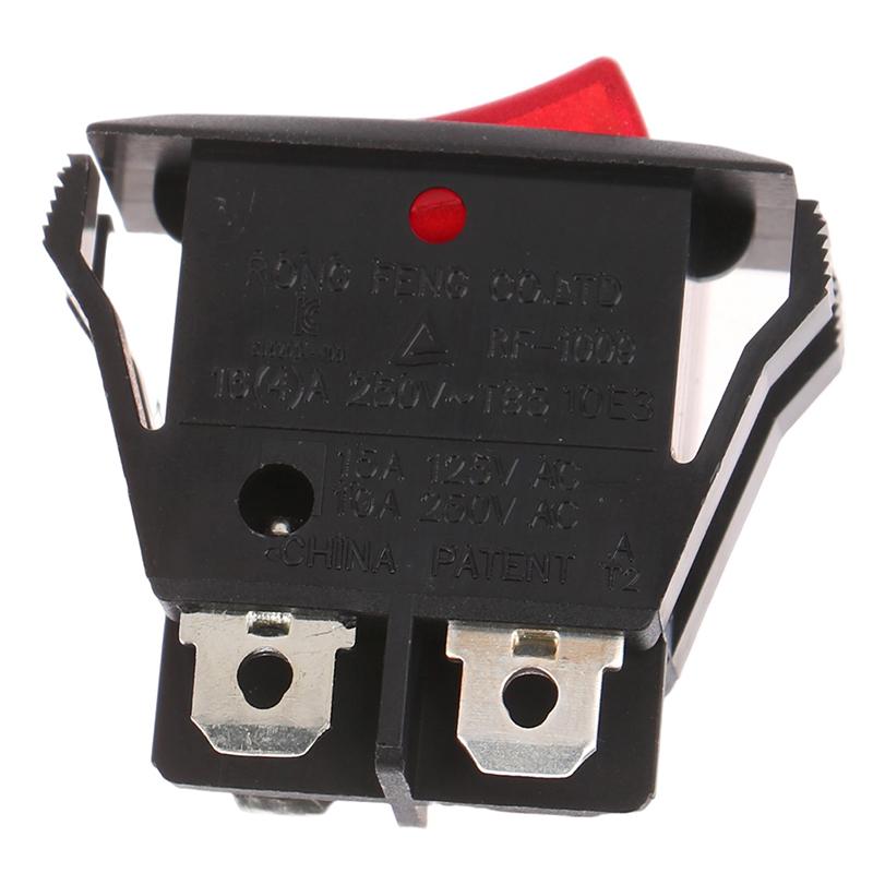 4Plug Power Rocker Switch Rf-1009 16A Control Switch With Led Light For Rongfeng On/Off/I/O Switch