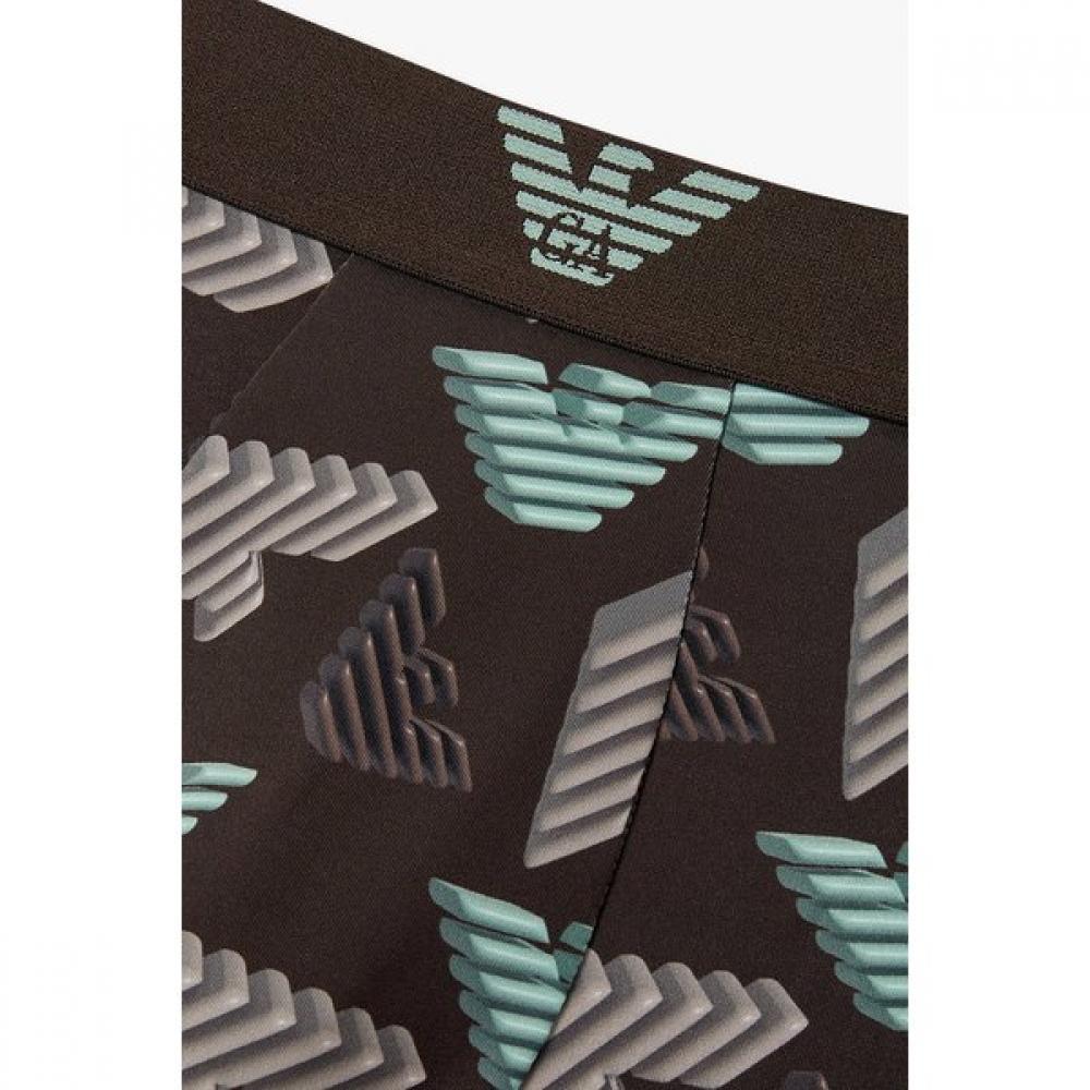 Emporio Armani Men S 3d Eagle Pattern polyeSter drawerS 2 Set 0815312053 081531 