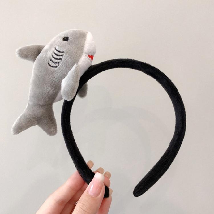 3D Plush Fish Headband Cute Stuffed Ocean Animal Hair Hoop Makeup Headdress
