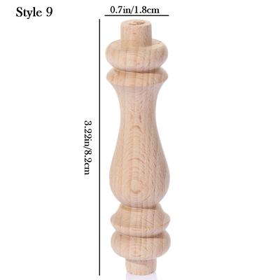 Dekorační řemesla v mnoha stylech Evropský styl Domácí dekorace Nohy skříňky Sedací nohy Vintage Dřevěné vyřezávané nohy nábytku