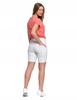 Women's Cotton Jeans Shorts With Pockets Comfortable Shorts MORAJ L WHITE