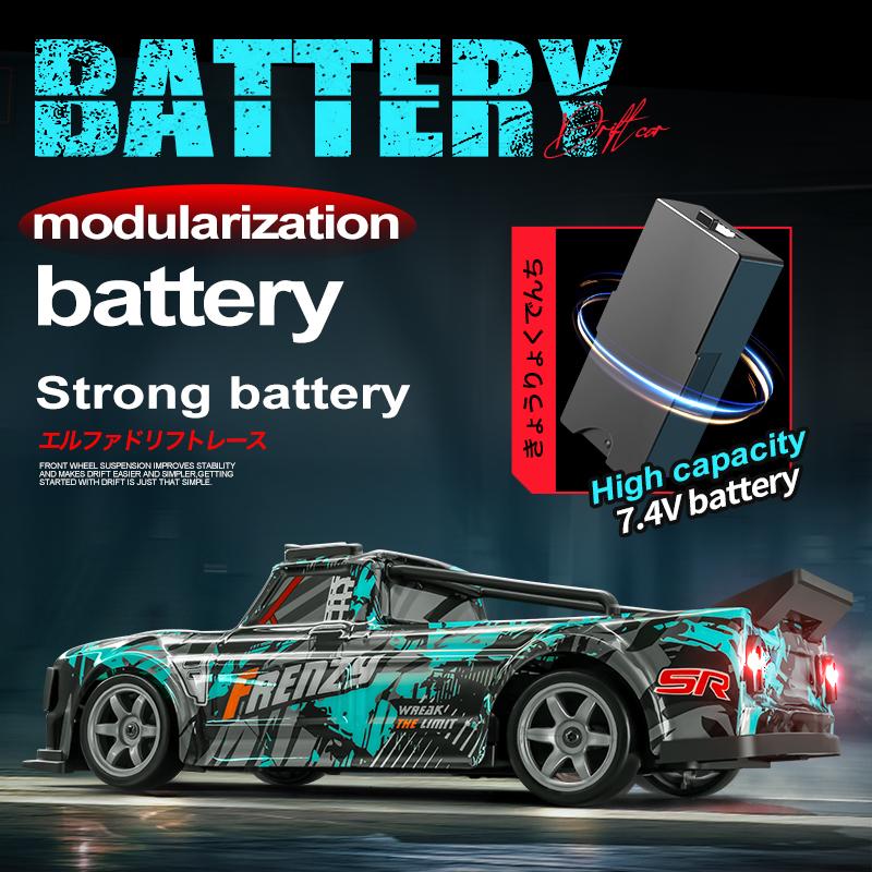 Hot Toy 1:16 Scale Off-Road RC Car With LED Lights Replaceable Tires High-Speed 4WD Drift Car Kids Adults Racing Toys Gifts