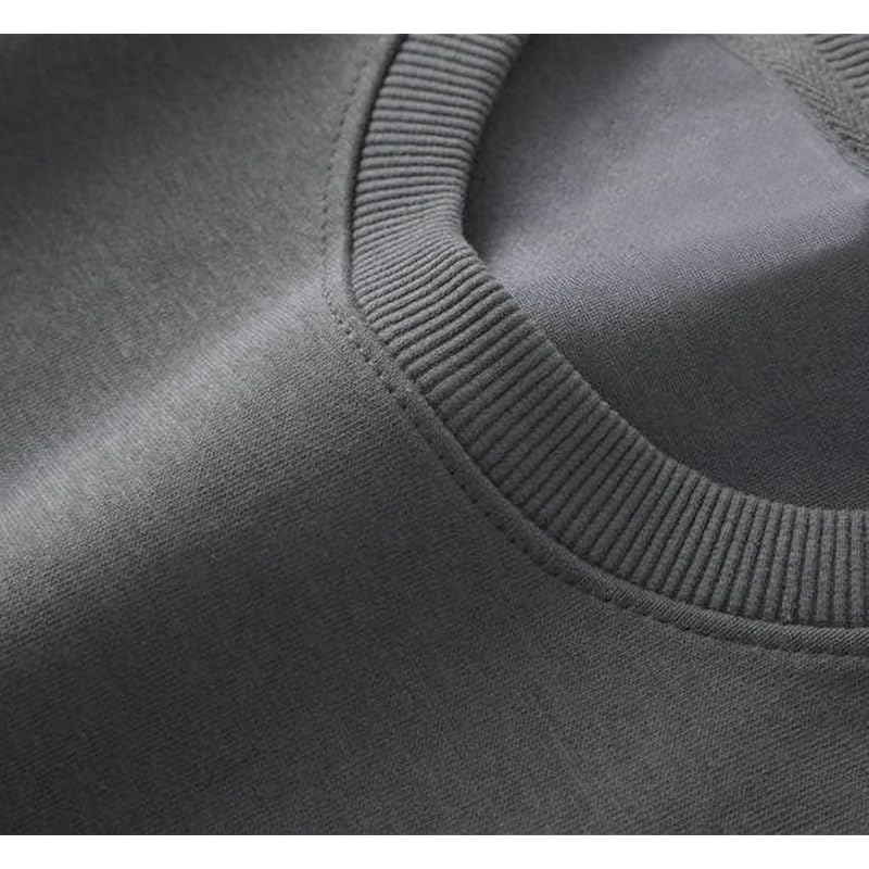 [EASTEMPO] ladies trainer spring long sleeve Relaxing Plain color Fashionable casual cute large size (JP, alphabet, M, dark gray)