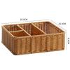 Imitation Rattan Desktop Organizer Box