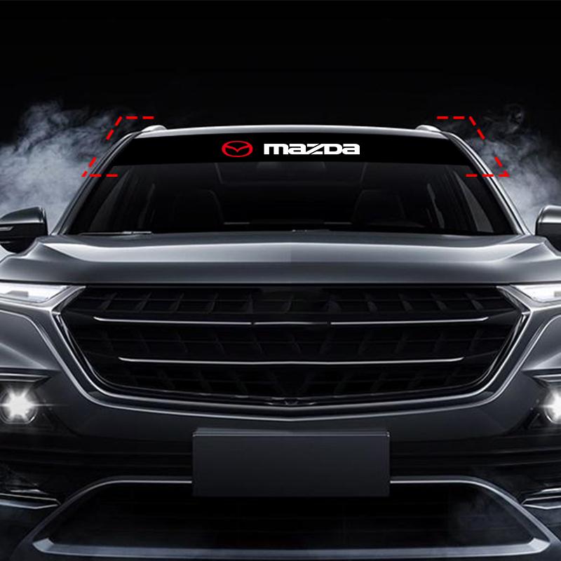 Autoaufkleber für die Frontscheibe vorne und hinten dekoratives Emblem für Mazda 3 5 6 323 626 CX-3 CX-4 CX-5 CX-7 CX-9 Axela 6 RX8 7 MX3