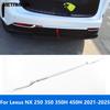 For Lexus NX 250 350 350H 450H -2025 Chrome Rear Bumper Lip Trim Spoiler Body Kit Diffuser Splitter Protector Accessories