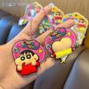 Crayon Shin-chan Swing Keychain: Funny Doll Couple Charm