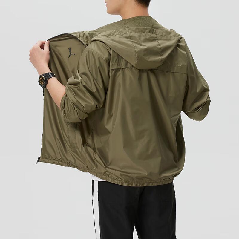 PUMA Men's Casual Hooded Jacket Windbreaker