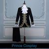 Prince King Renaissance Medieval Men Cosplay Costume Coatpants Set Full