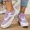 2024 New Color Matching Breathable Sports Shoes for Women Purple Tennis Women's Shoes Autumn Comfortable Women's Sports Shoes