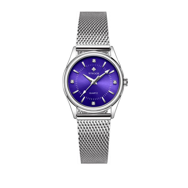 WWOOR Women's Mesh Band Quartz Waterproof Watch