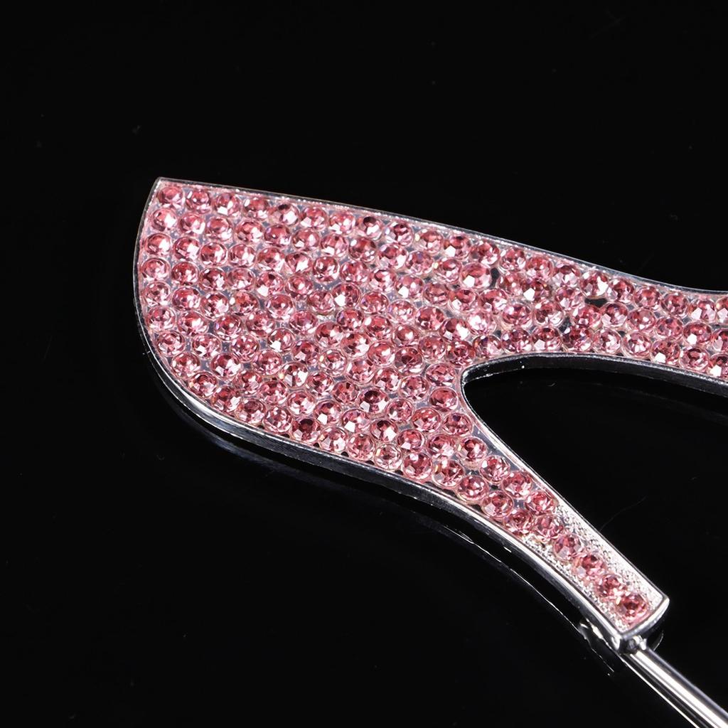 1Pcs High Heel Cake Topper Rose Gold Glitter Alloy Rhinestone Party Decoration Birthday Wedding Cake Pick Cupcake Food Supplies
