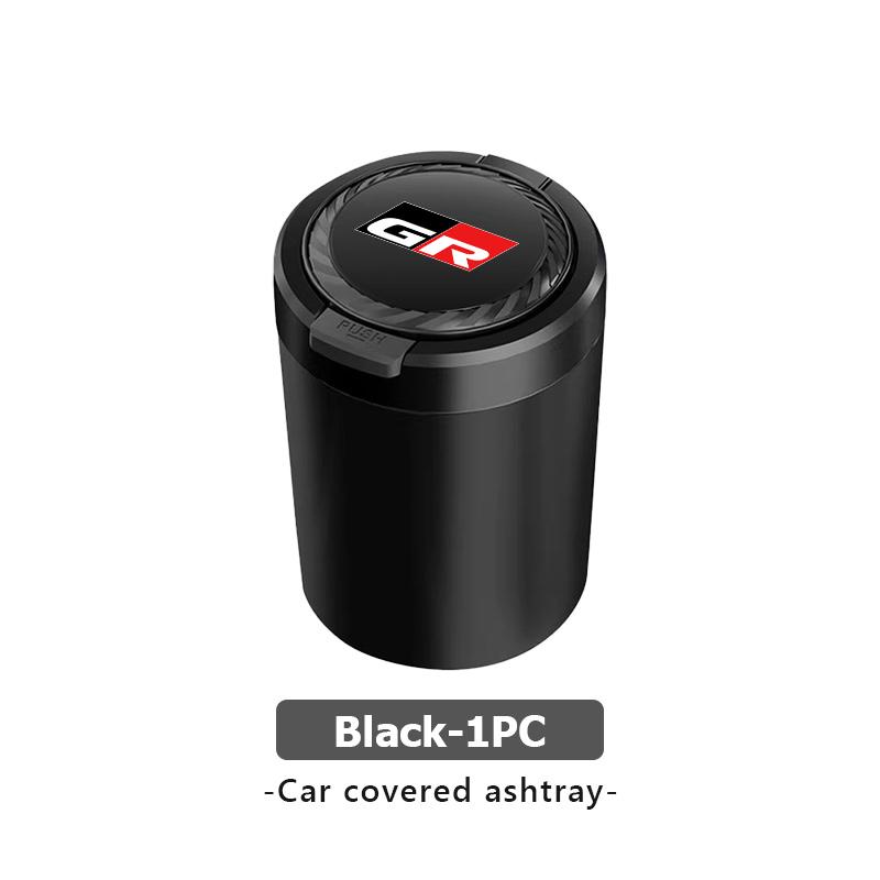 

For Toyota Portable One-Button Opening Car Ashtray Butt Holder Container Accessories GR sport Hilux Aygo TDR Yaris Corolla Rav4