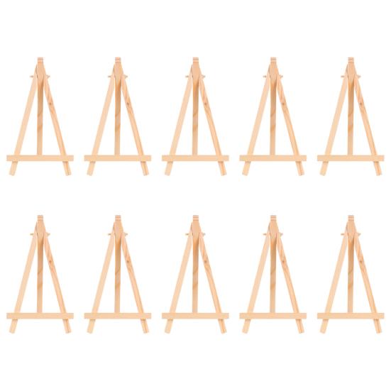 

5 шт. регулируемые деревянные мольберты многоразового использования, легко красить, безопасный наклон с регулируемым винтом, мольберт из соснового дерева 9cm