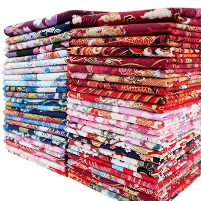 Tessuto di cotone patchwork fatto a mano da 5 pezzi Tessuto stampato giapponese con motivo floreale Tessuto patchwork